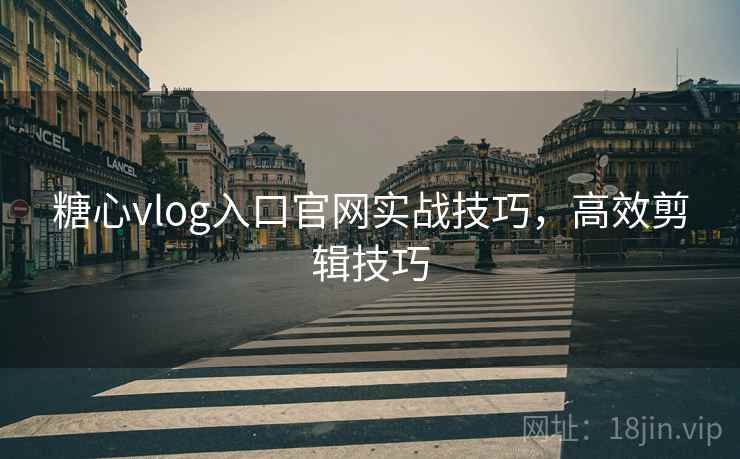 糖心vlog入口官网实战技巧，高效剪辑技巧