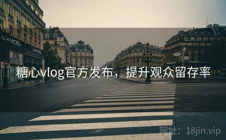糖心vlog官方发布，提升观众留存率
